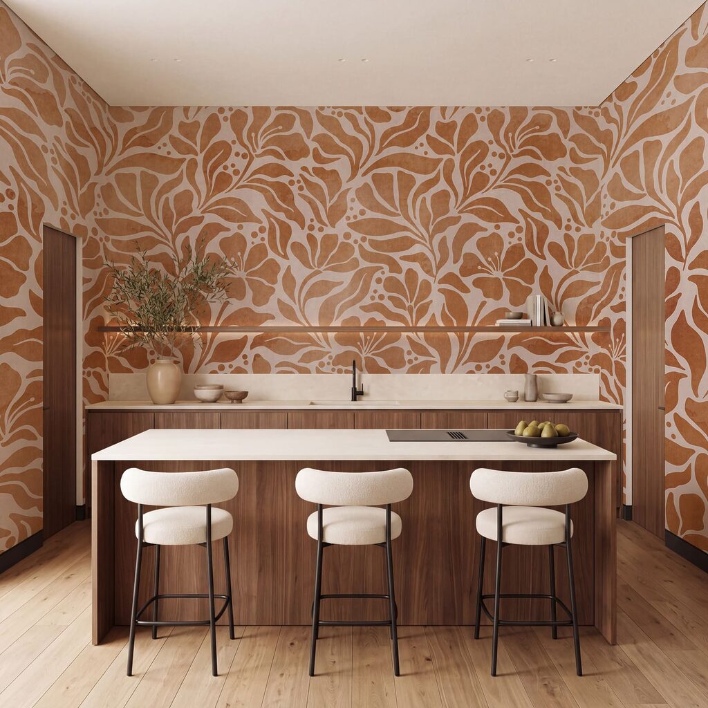 Fijne takken in kleurvlakken — interieur 4