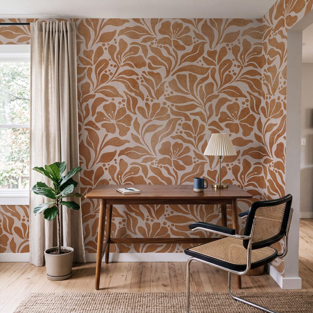 Fijne takken in kleurvlakken — interieur 7