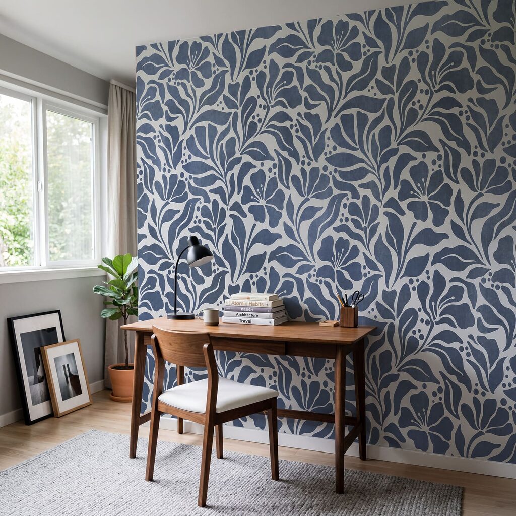 Fijne takken in kleurvlakken — interieur 5
