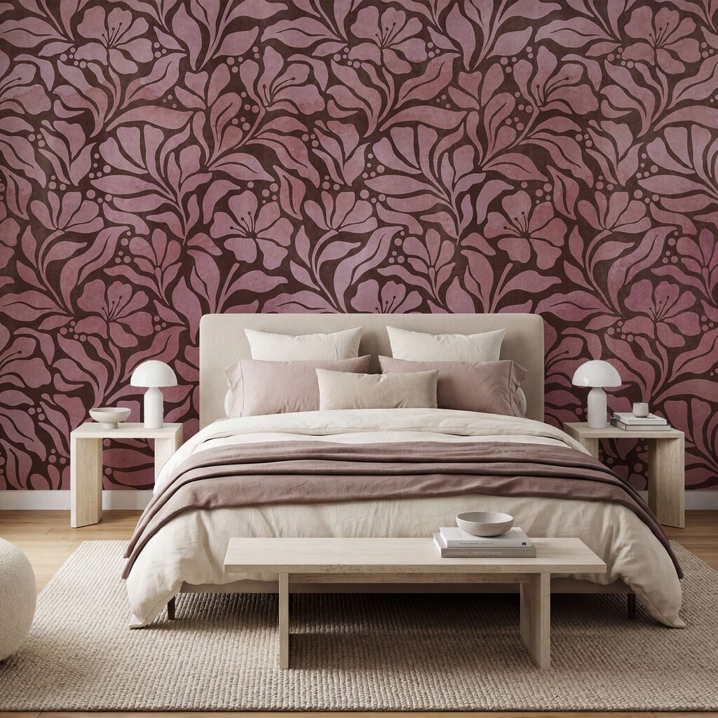 Fijne takken in kleurvlakken — interieur 1