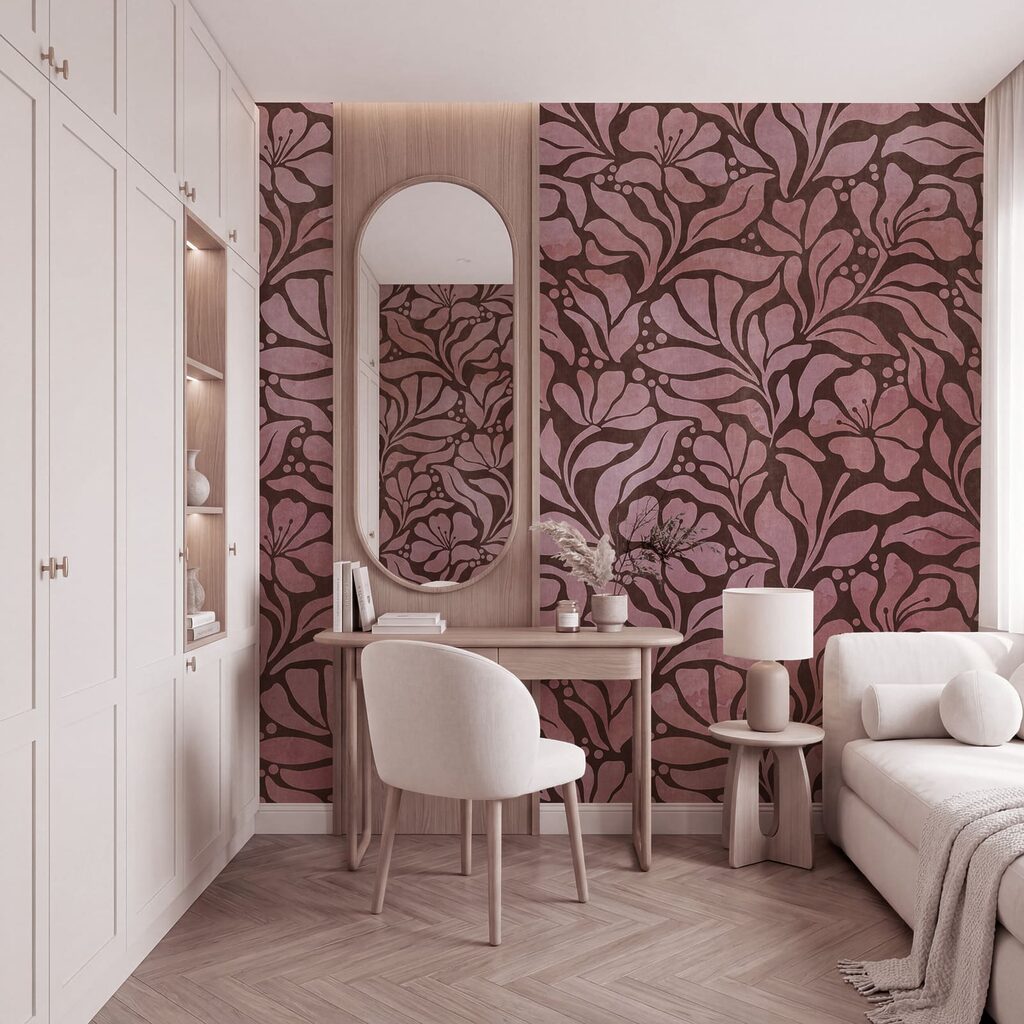 Fijne takken in kleurvlakken — interieur 2