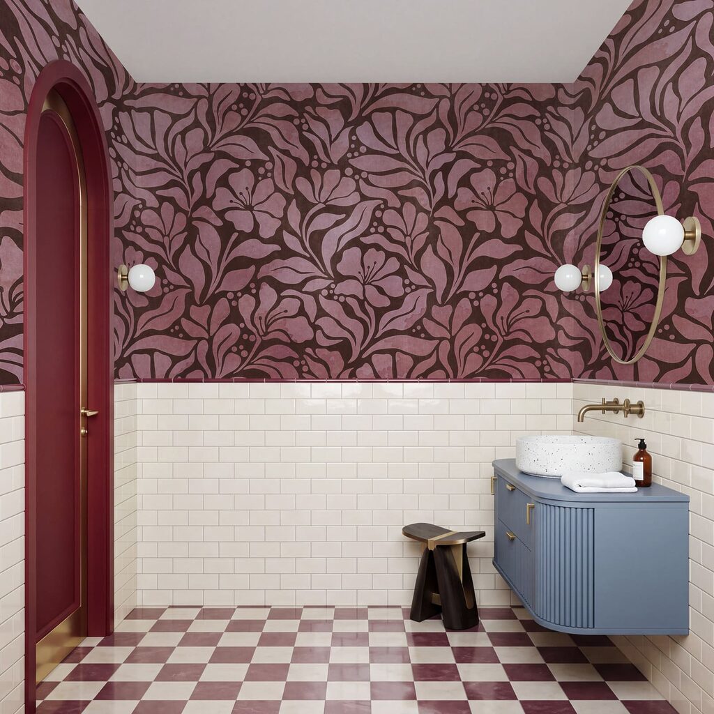 Fijne takken in kleurvlakken — interieur 4
