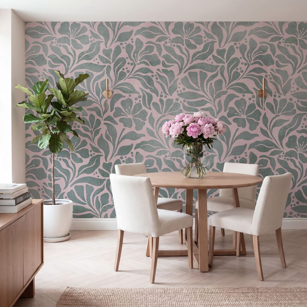 Fijne takken in kleurvlakken — interieur 4