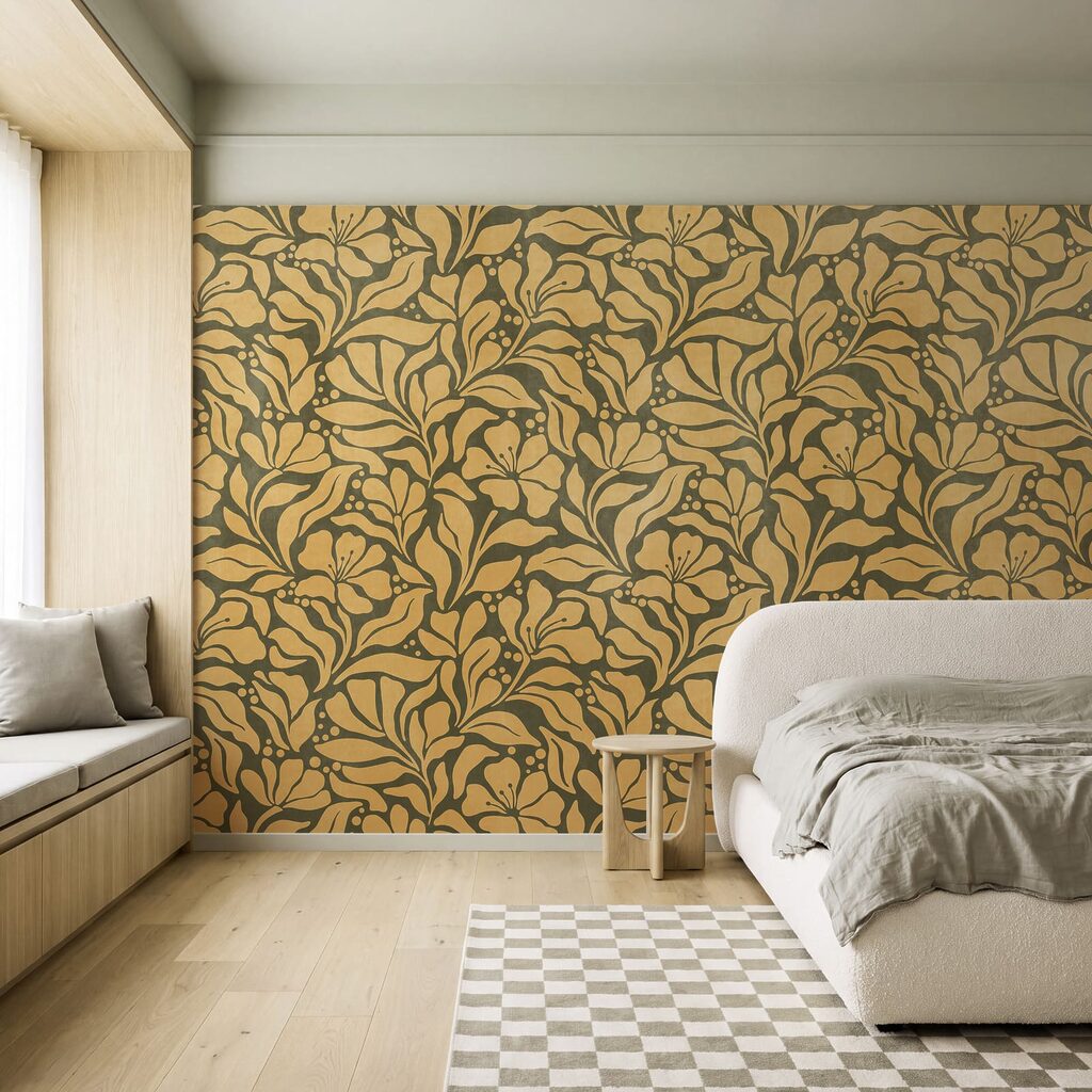Fijne takken in kleurvlakken — interieur 2