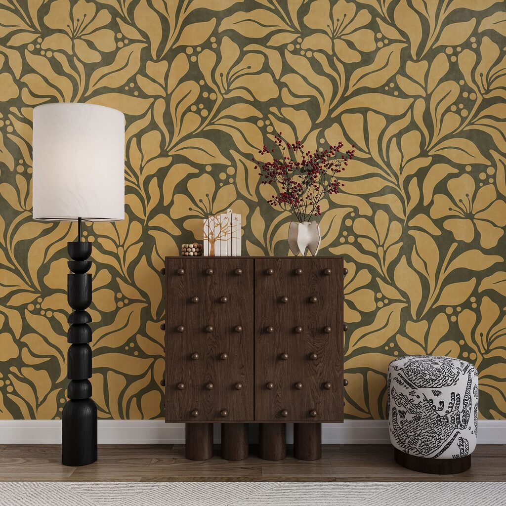 Fijne takken in kleurvlakken — interieur 3