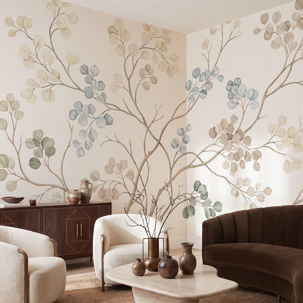 Boom met bladeren en takken — interieur 3
