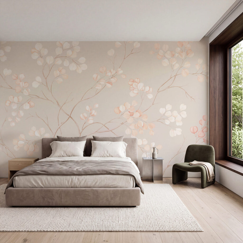 Verfijnde bloemen in zachte pasteltinten — interieur 2