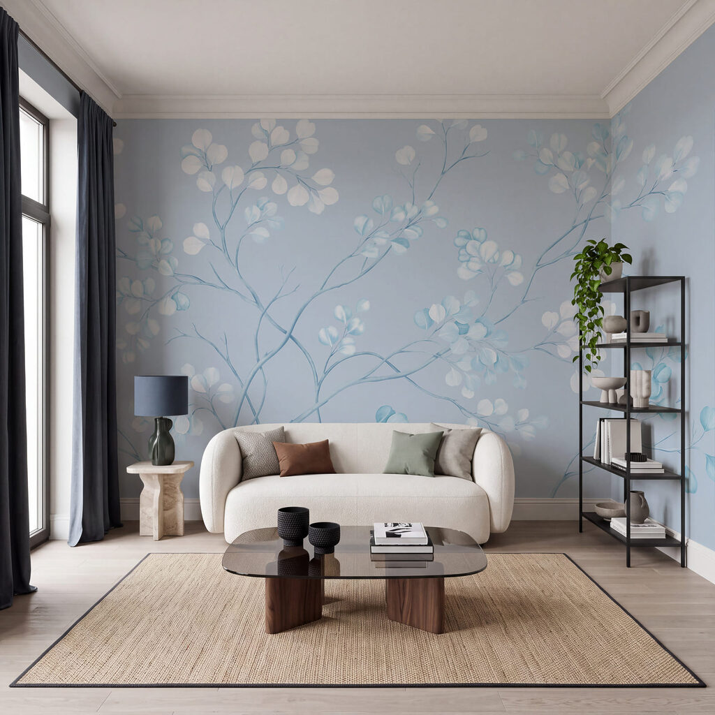 Schilderij van een boomtak — interieur 2