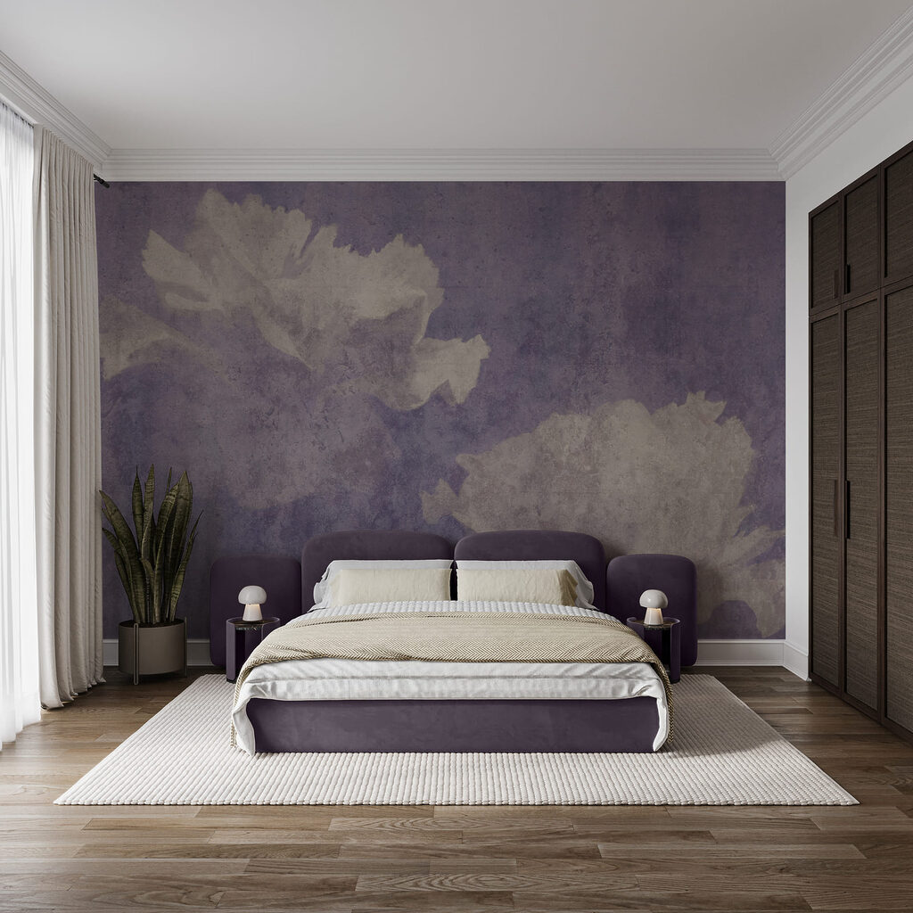 Bloemschimmen op oude verf — interieur 2
