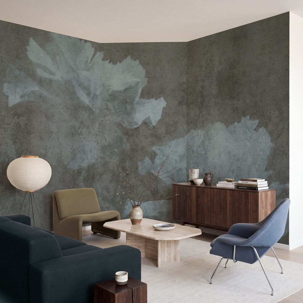 Bloemschimmen op oude verf — interieur 3