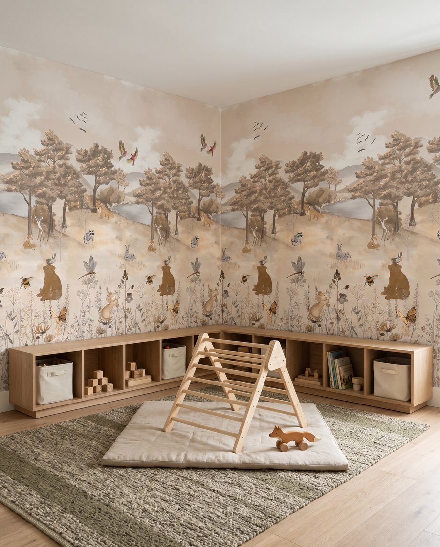 Bosvriendjes in zachte zandtinten — interieur 3