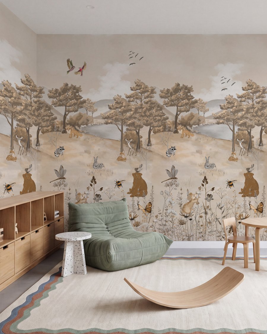 Bosvriendjes in zachte zandtinten — interieur 5