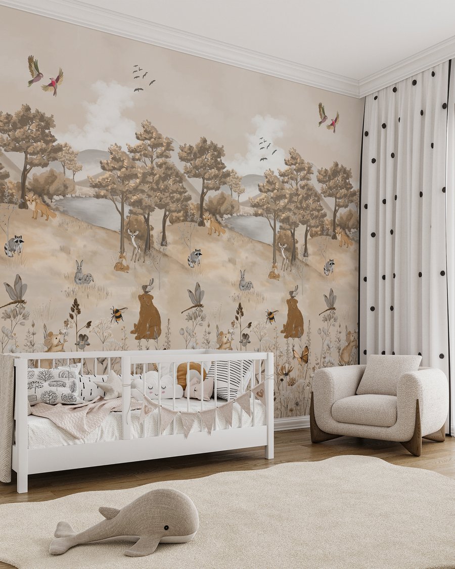 Bosvriendjes in zachte zandtinten — interieur 6