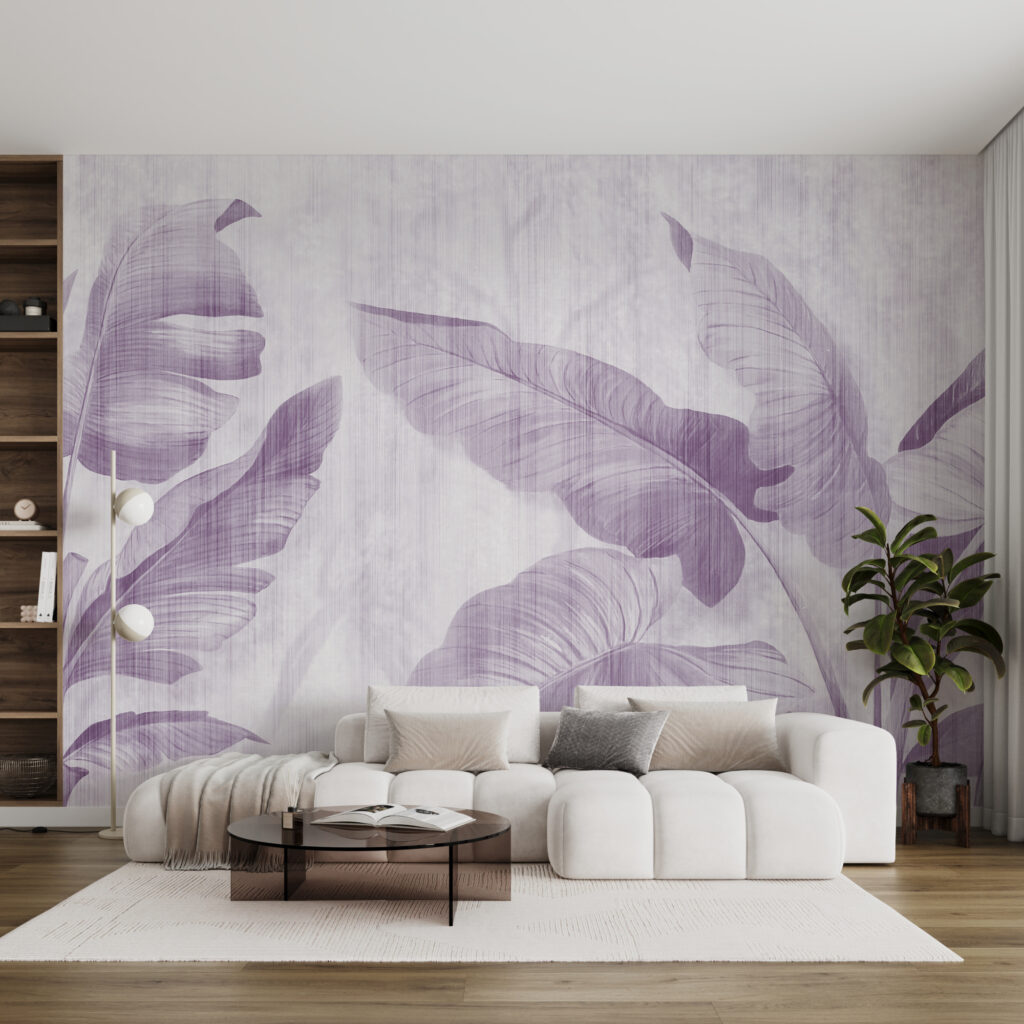 Bladschaduwen op verweerd wit — interieur 1