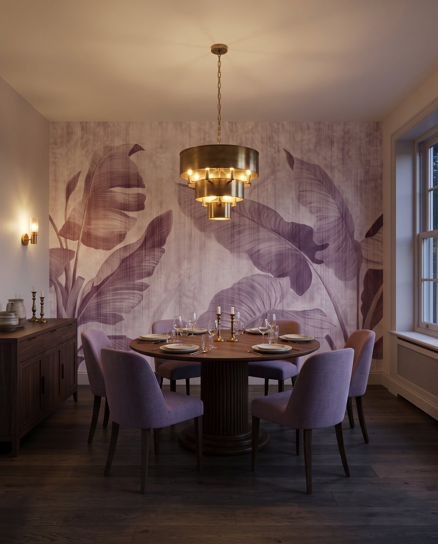 Bladschaduwen op verweerd wit — interieur 5