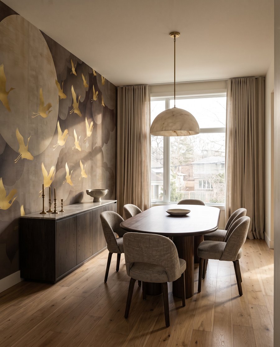 Gouden vogels rond maanlicht — interieur 7