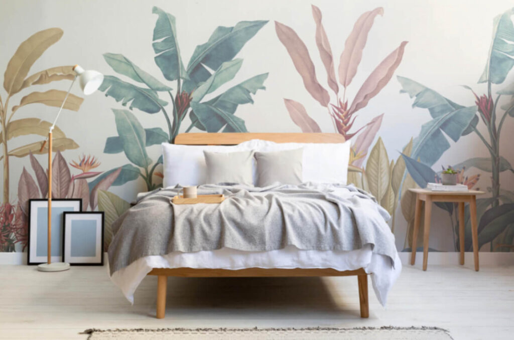 Tropentuin in warme pasteltinten — interieur 2
