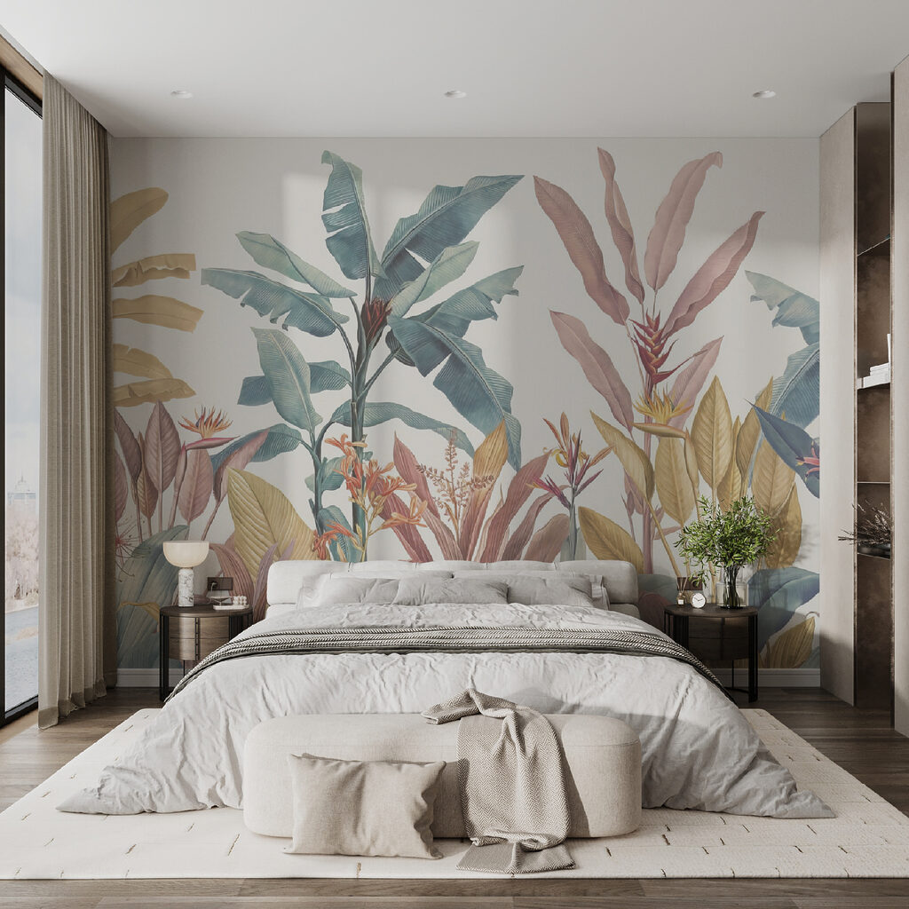 Tropentuin in warme pasteltinten — interieur 4