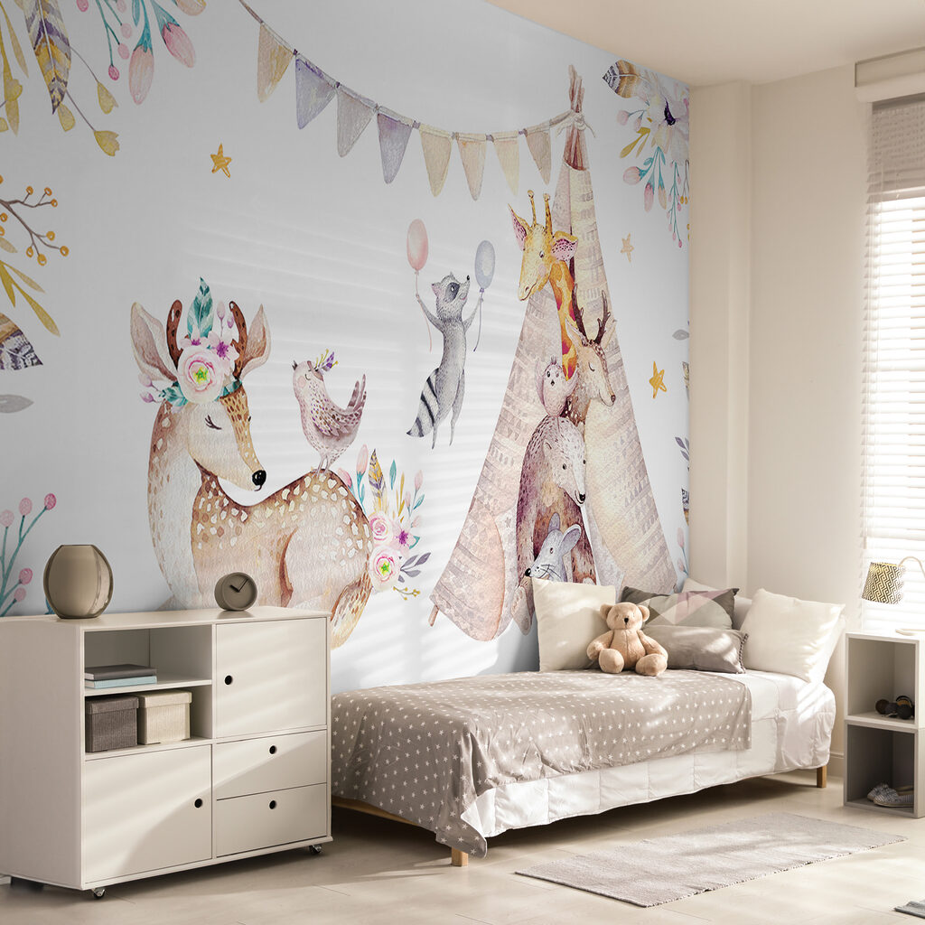 Bosvriendjes bij een tipi — interieur 4