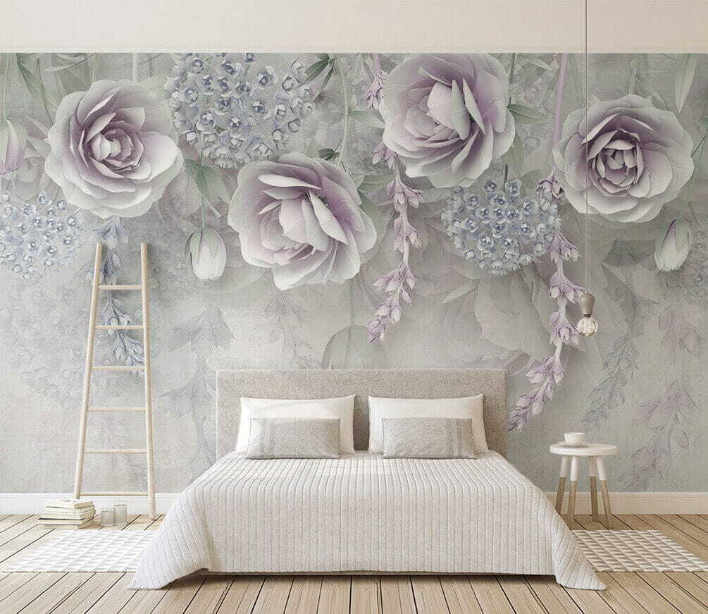 Grijze rozen hangen neer — interieur 1