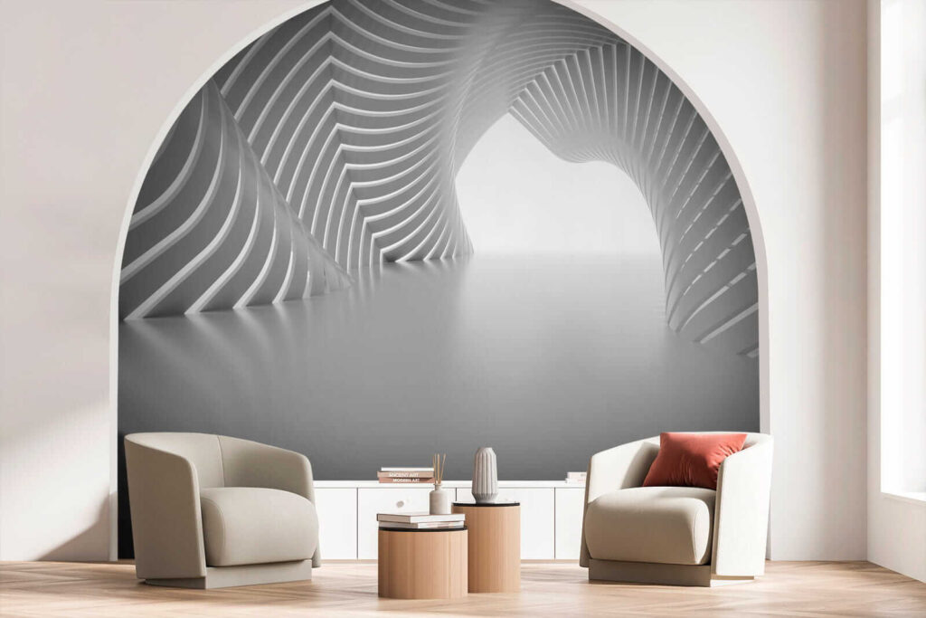 Tunnel van lichte ribben — interieur 5