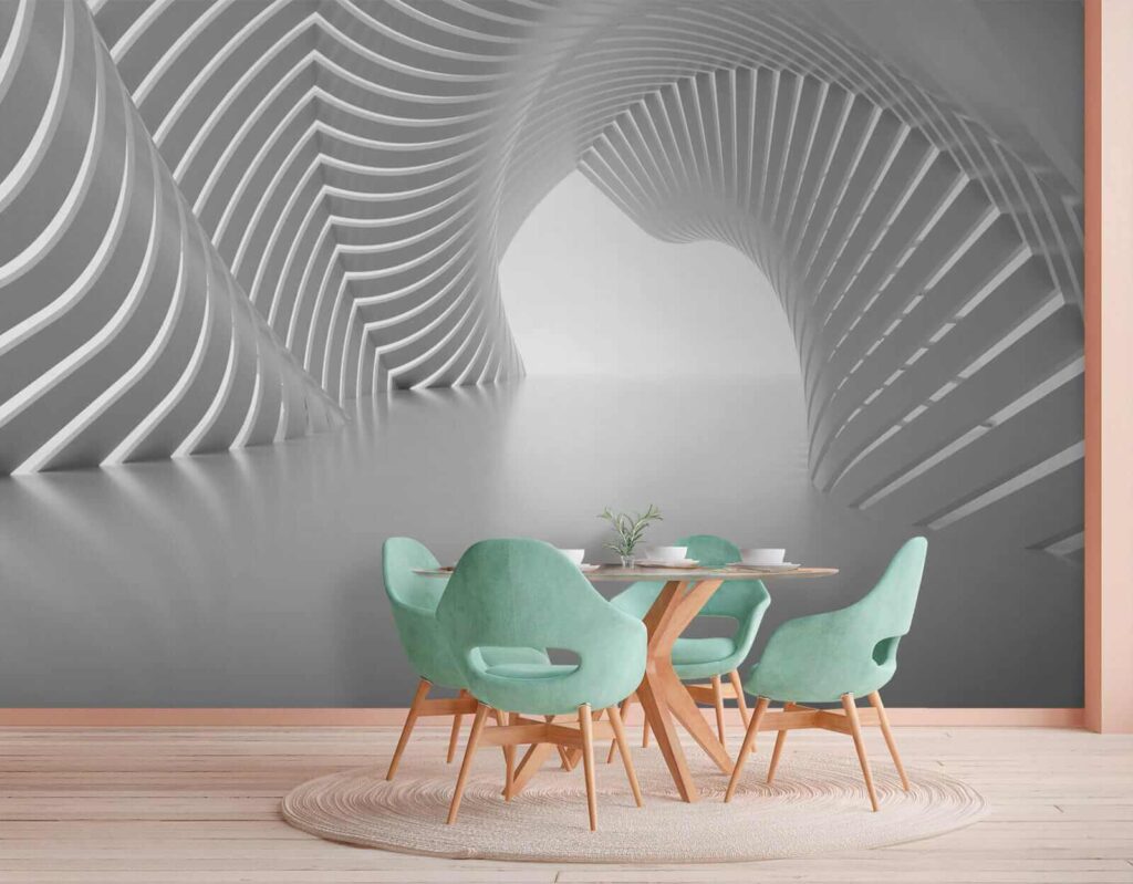 Tunnel van lichte ribben — interieur 9