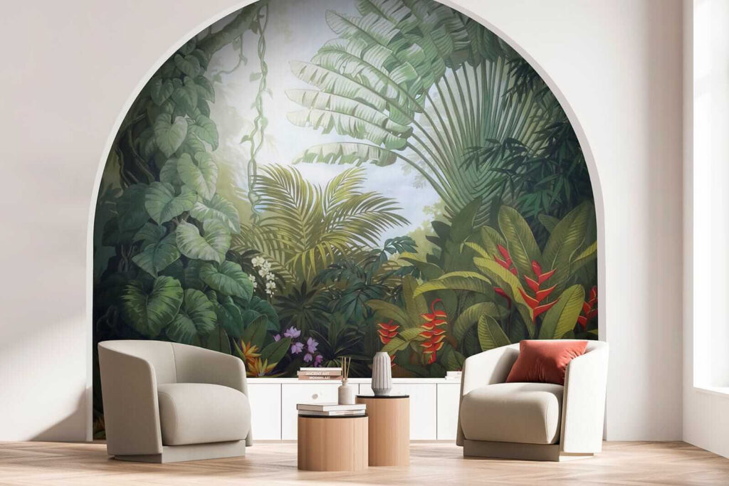 Bloeiende jungle in ochtendlicht — interieur 5