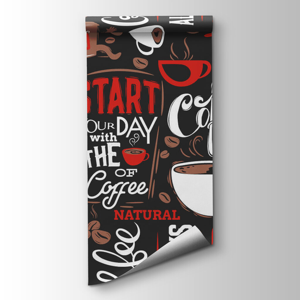 Koffie in rode letters — productweergave