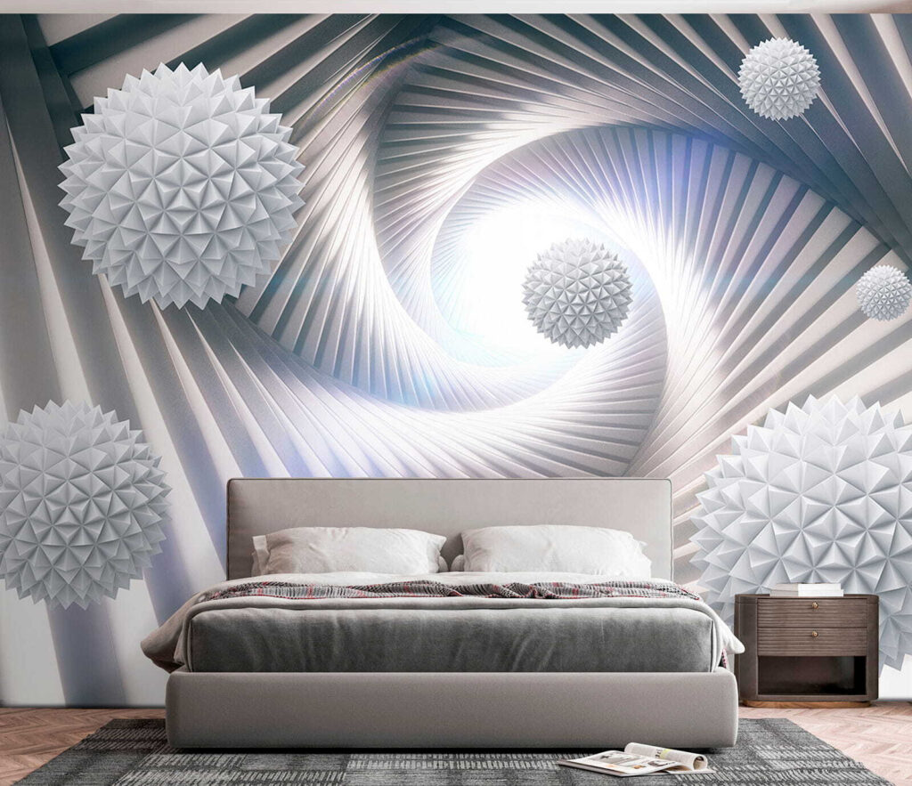 Bollen in een spiraaltunnel — interieur 4