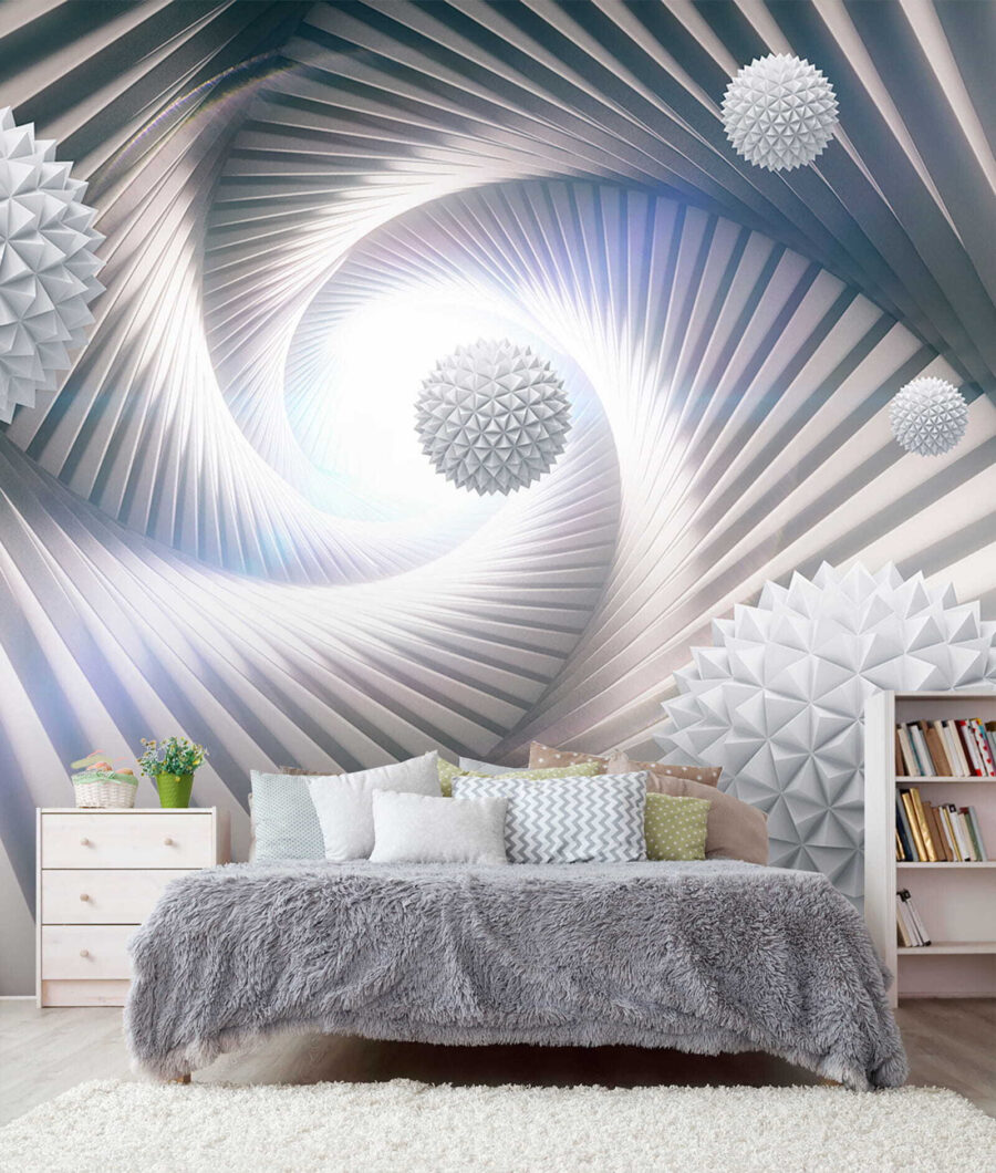 Bollen in een spiraaltunnel — interieur 5