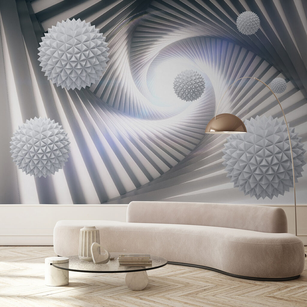 Bollen in een spiraaltunnel — interieur 10