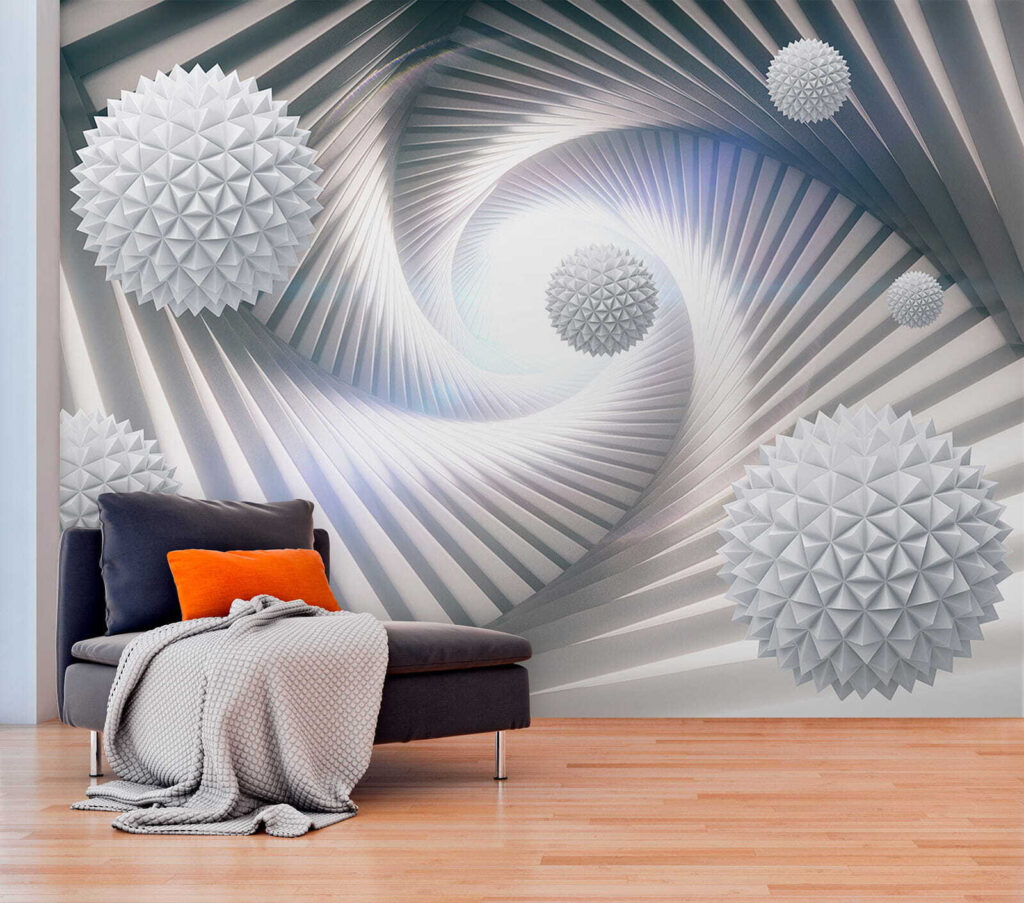 Bollen in een spiraaltunnel — interieur 7