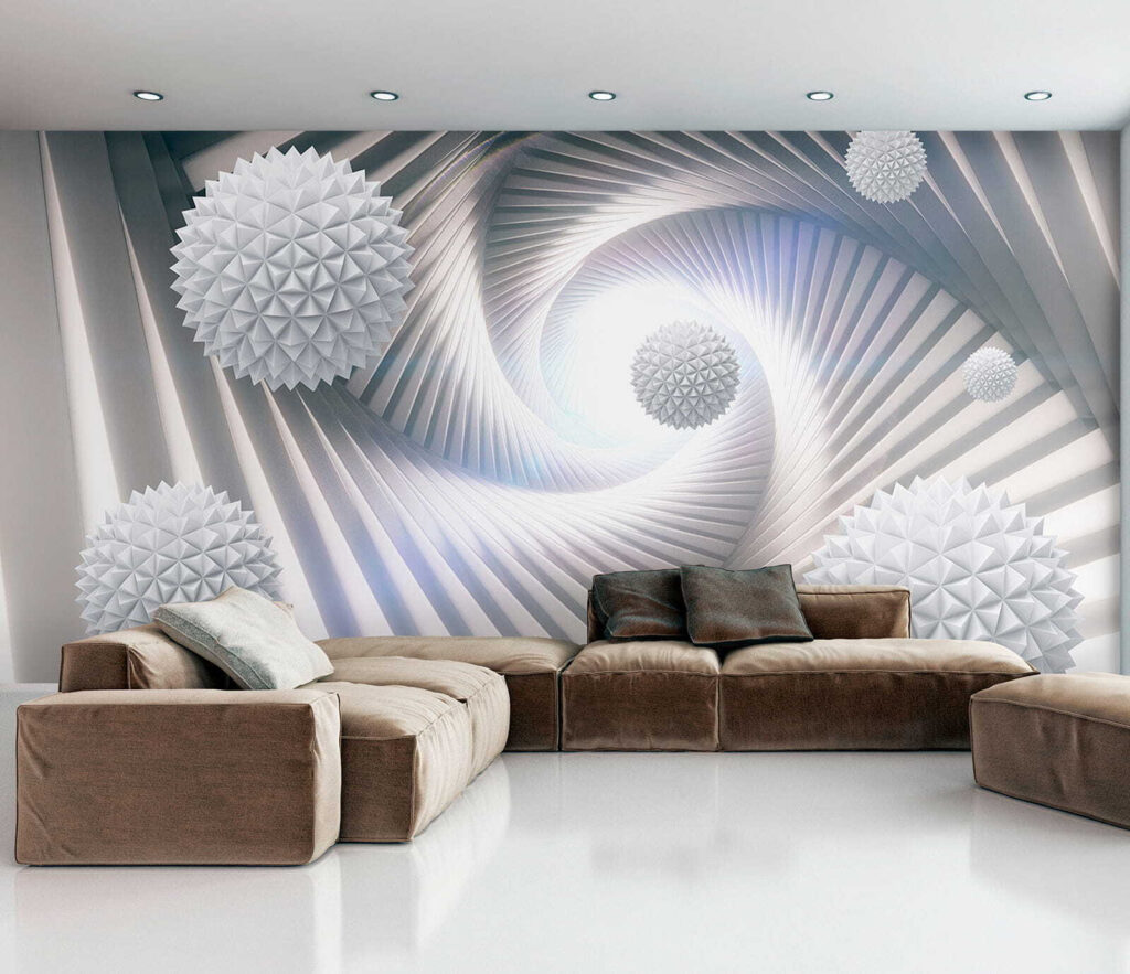 Bollen in een spiraaltunnel — interieur 8