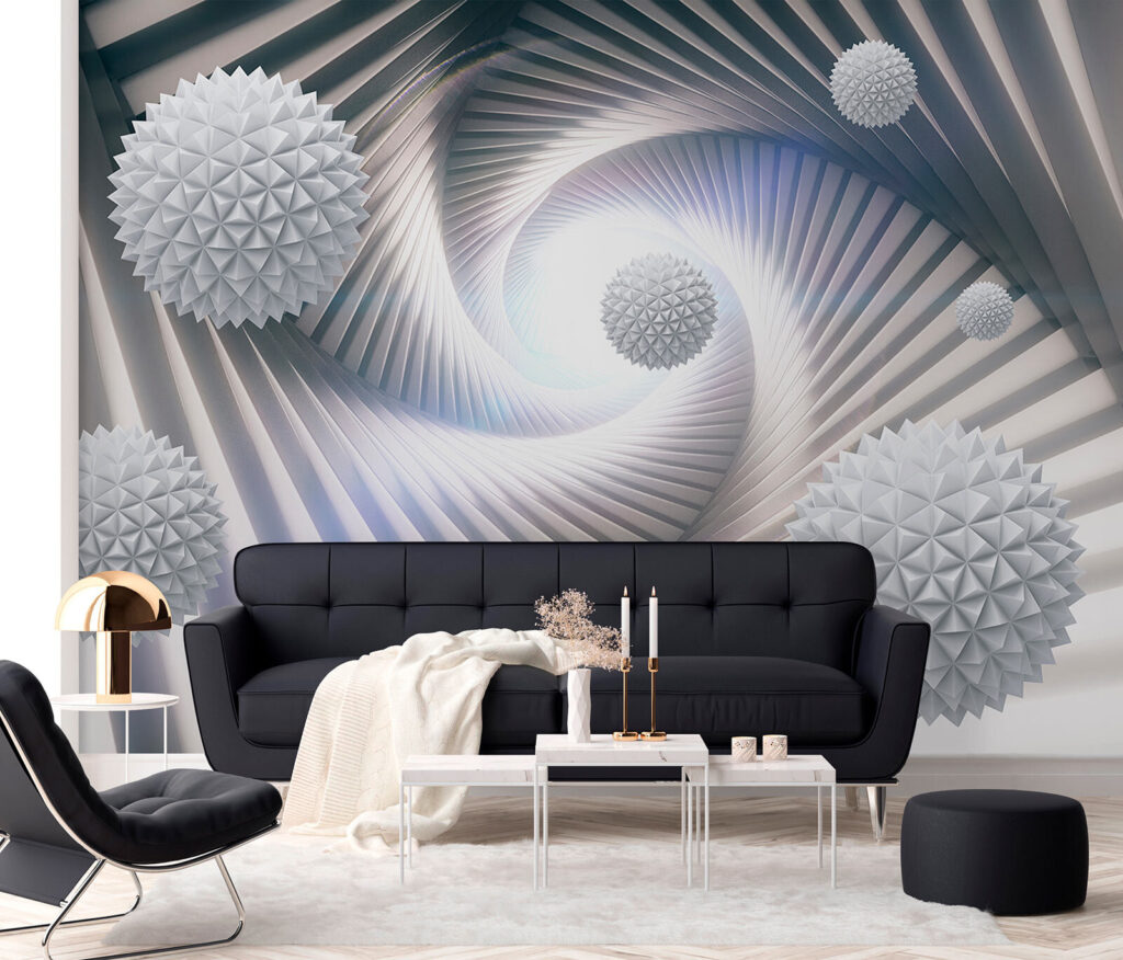 Bollen in een spiraaltunnel — interieur 9