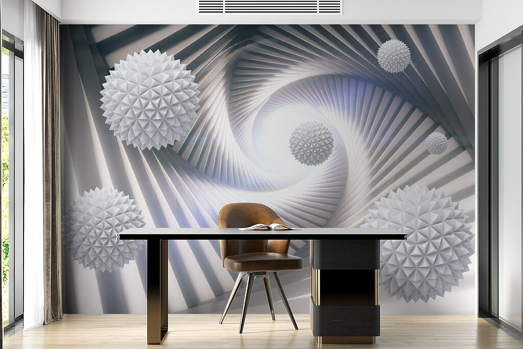 Bollen in een spiraaltunnel — interieur 11