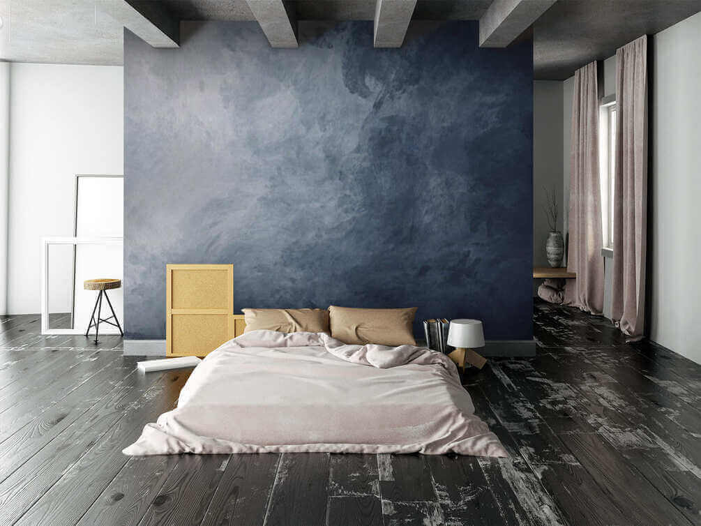 Blauw vervaagt naar wit — interieur 2
