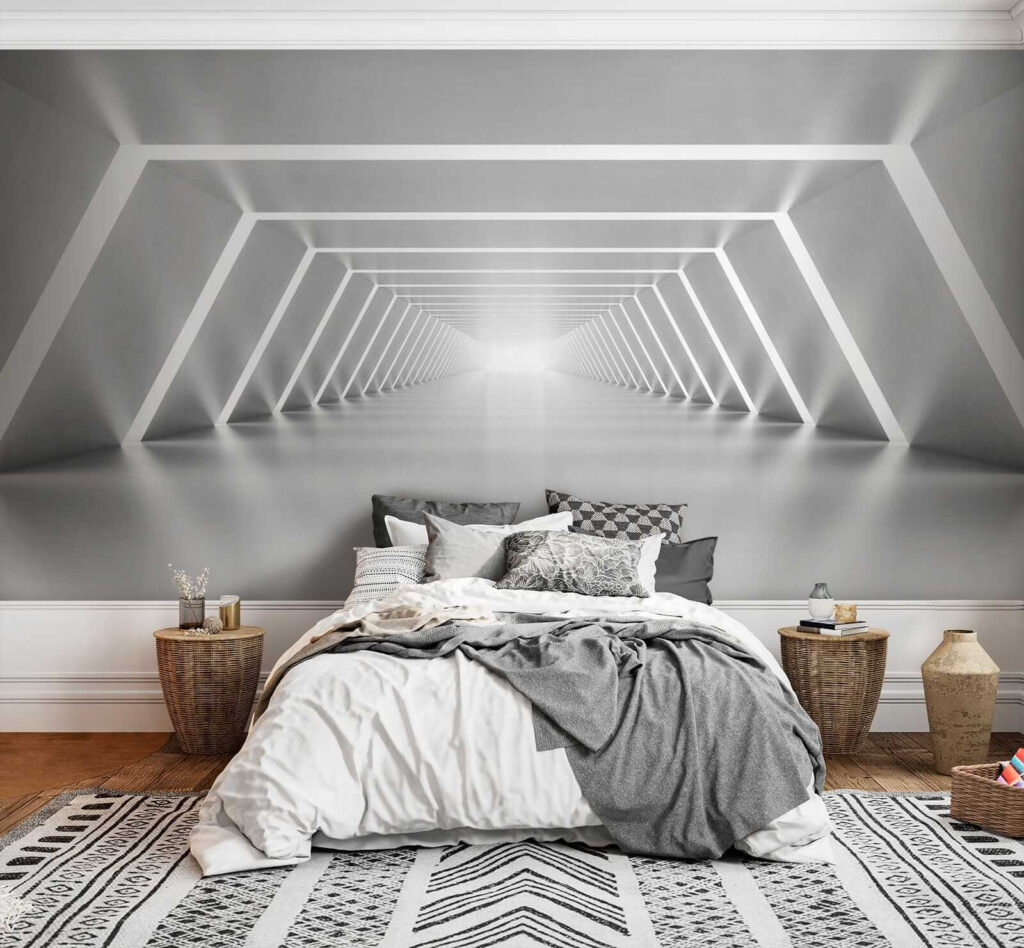 Lichtlijnen in een tunnel — interieur 3