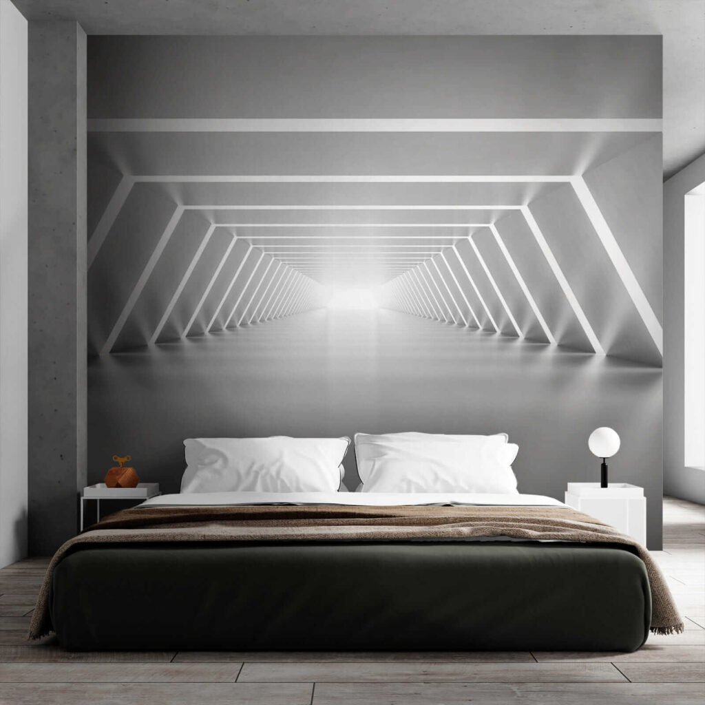Lichtlijnen in een tunnel — interieur 4