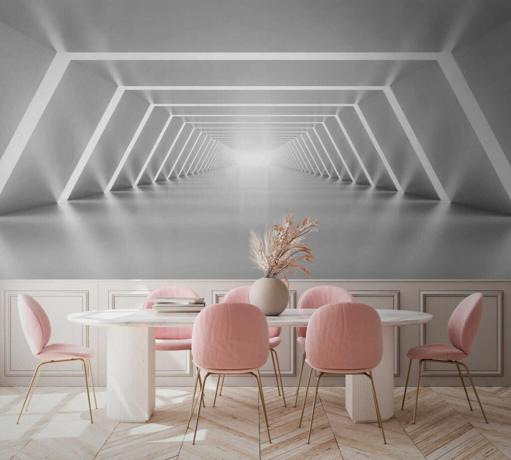 Lichtlijnen in een tunnel — interieur 7
