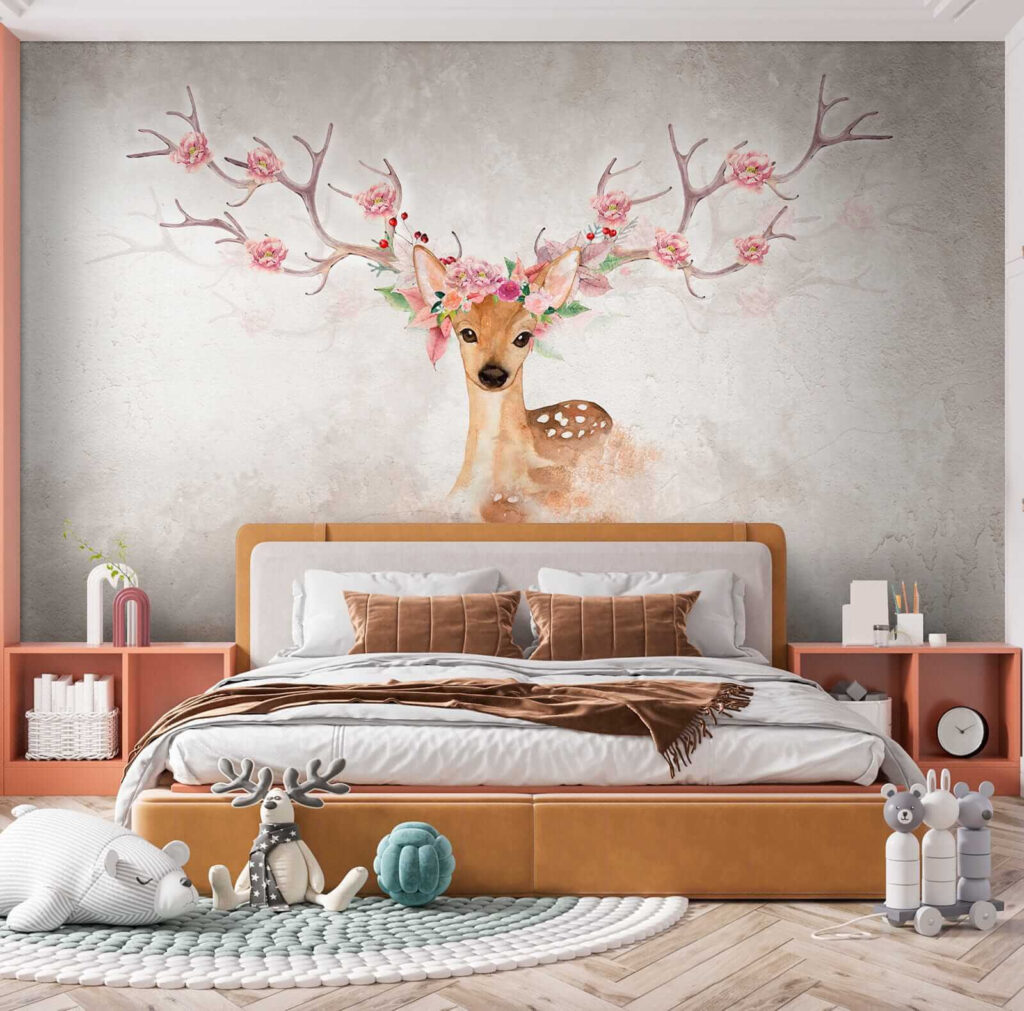 Een hert met bloesemgewei — interieur 5
