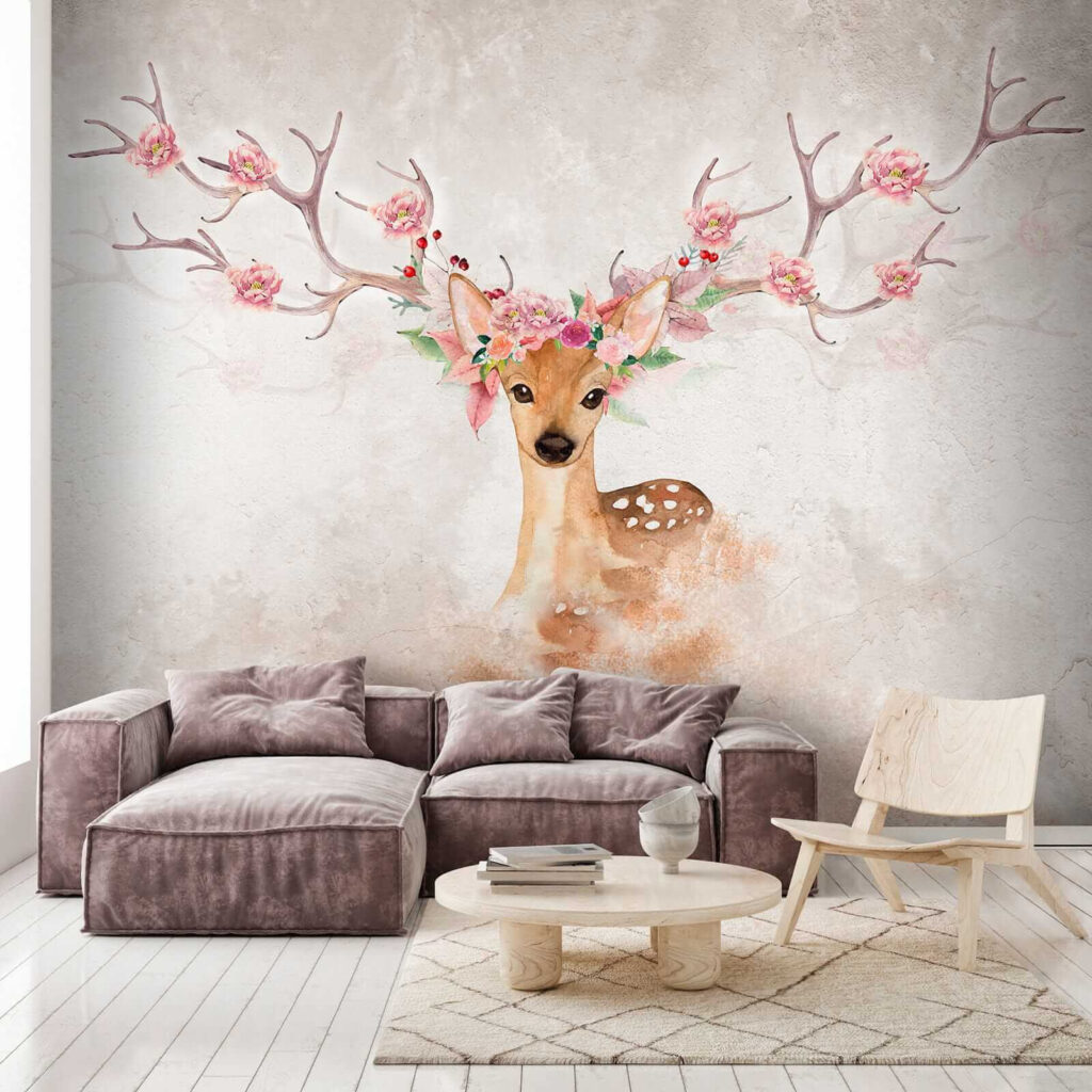 Een hert met bloesemgewei — interieur 6