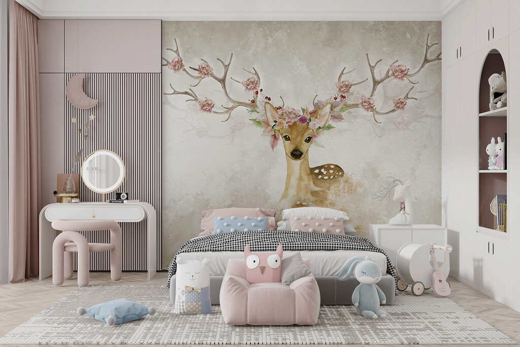 Een hert met bloesemgewei — interieur 11