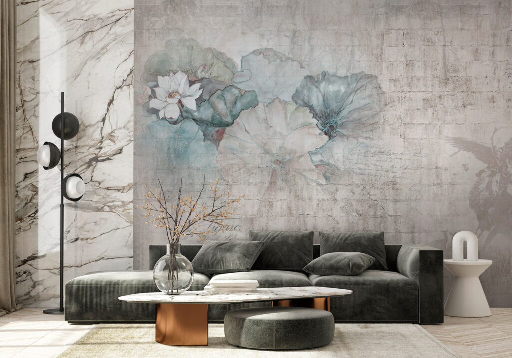 Bloemen naast een hert — interieur 1