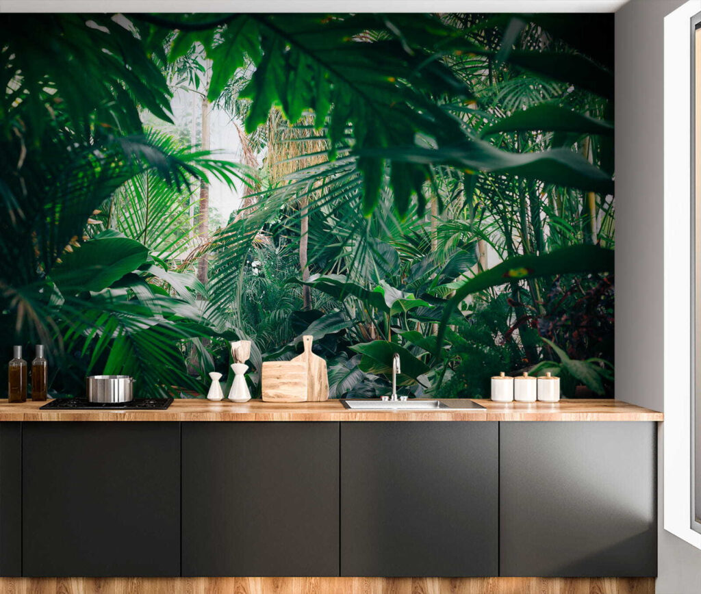 Diepgroene junglebladeren — interieur 10