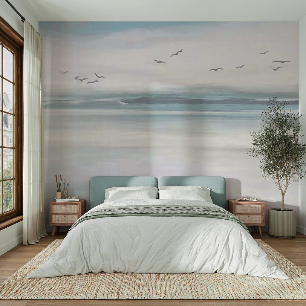 Vogels boven bleke zeestreken — interieur 4