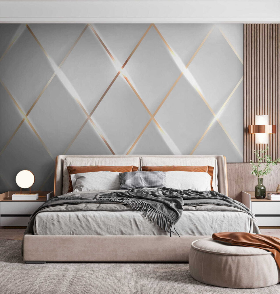 Lichte ruiten met randglans — interieur 1