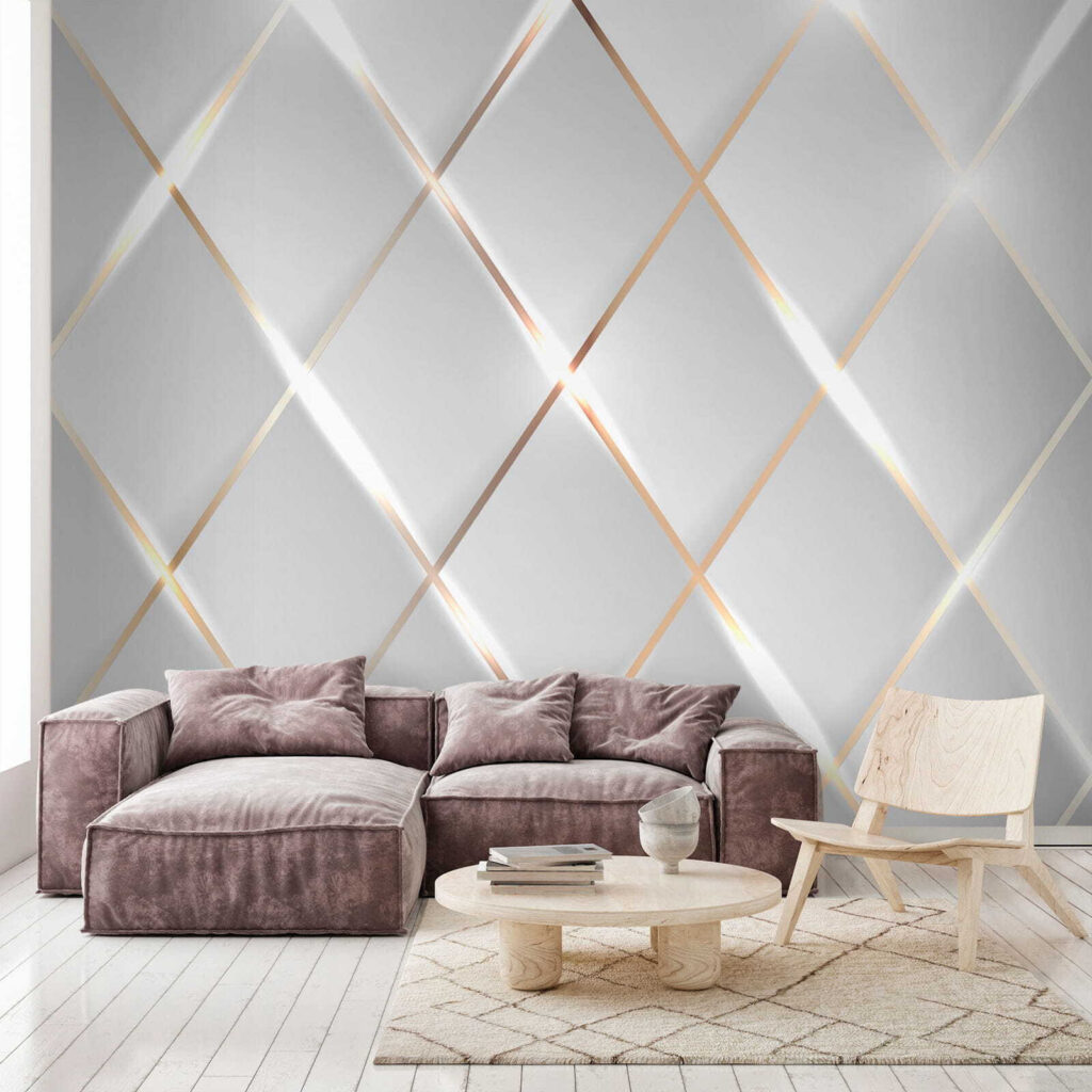 Lichte ruiten met randglans — interieur 5