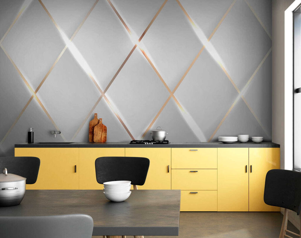 Lichte ruiten met randglans — interieur 7