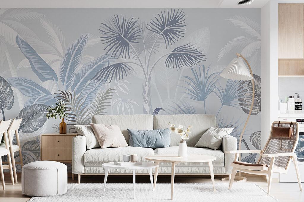 Tropentuin met open bladnerven — interieur 2
