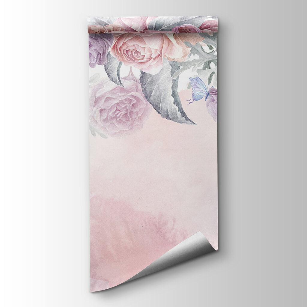 Rozen langs roze verfnevel — productweergave